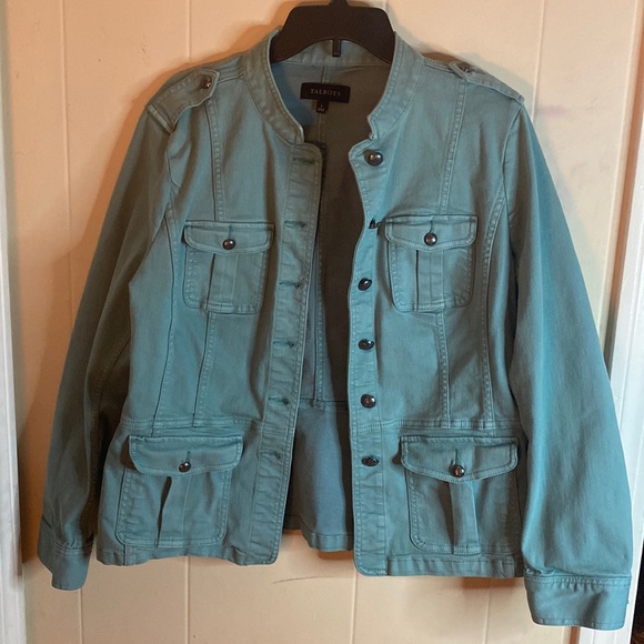 Talbots Jackets & Blazers - Talbots Band Collar Military Jacket